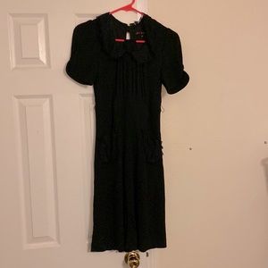 Betsey Johnson black collared dress